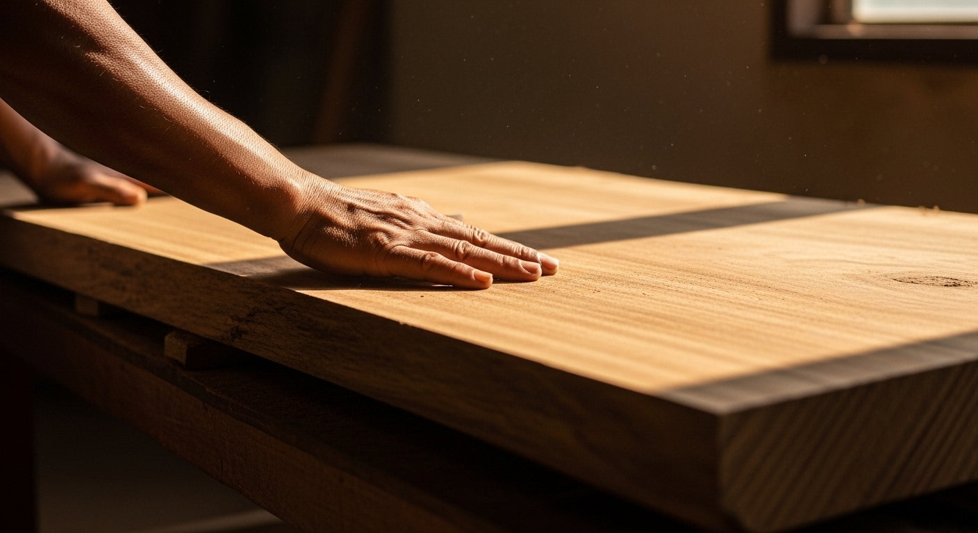 Why Does the Hand Seek the Grain? The Somatic Contrast of Teak and Walnut