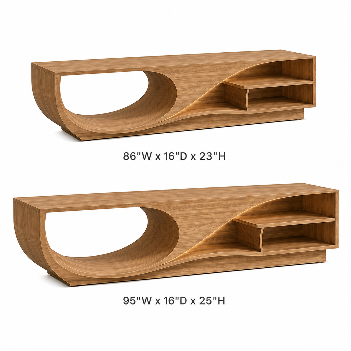 Valden Bold Accent Solid Wood TV Console For Living Room