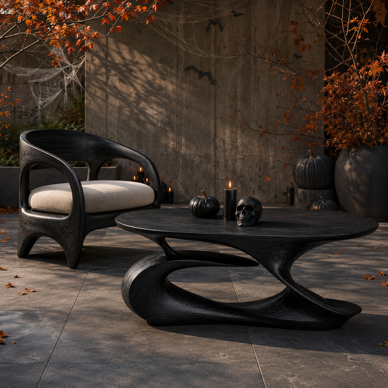 Slatton Round Solid Wood Coffee Table With Shelf For Living Room