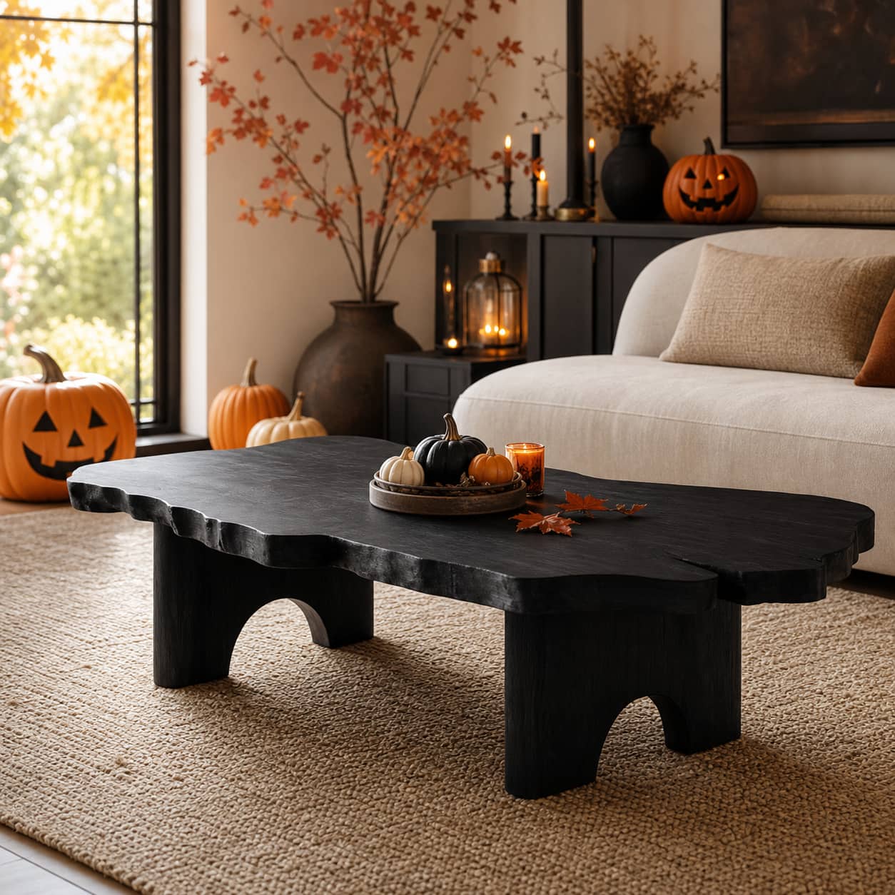Calder Bridge Solid Wood Coffee Table For Living Room
