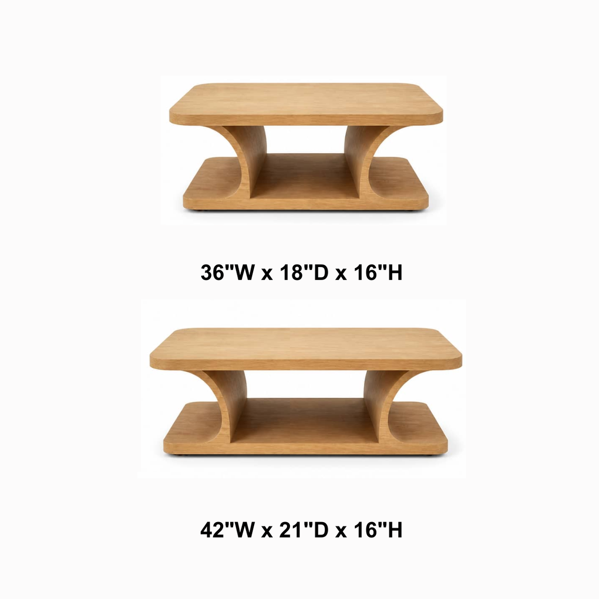 Cormac Modernist Solid Wood Coffee Table For Living Room