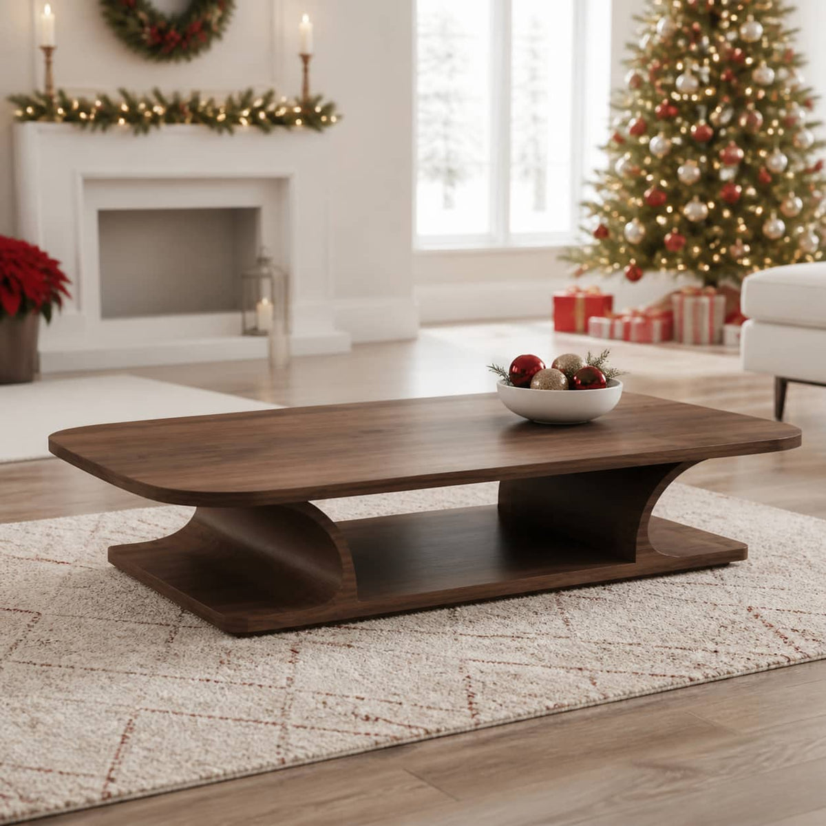 Cormac Modernist Solid Wood Coffee Table For Living Room