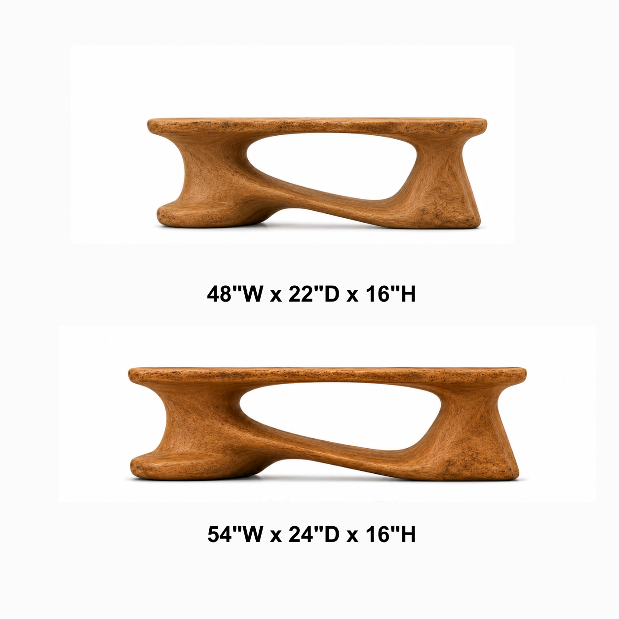 Elora Organic Solid Wood Coffee Table For Living Room