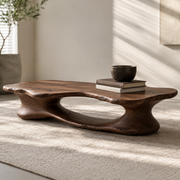 Elora Organic Solid Wood Coffee Table For Living Room
