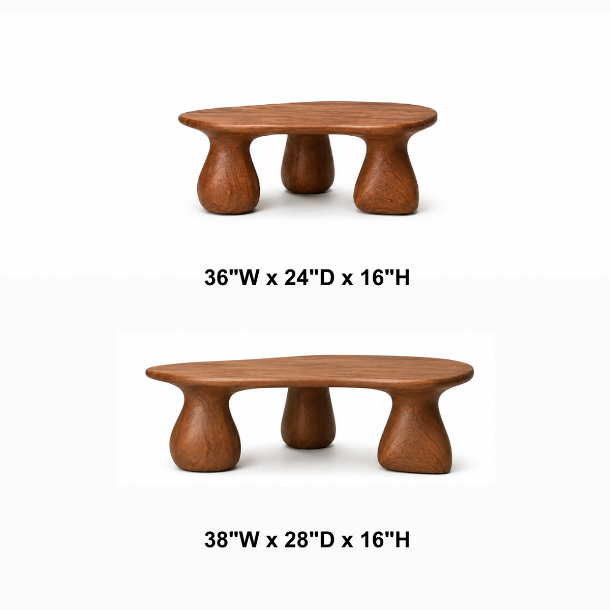 Kilden Pedestal Solid Wood Coffee Table For Living Room