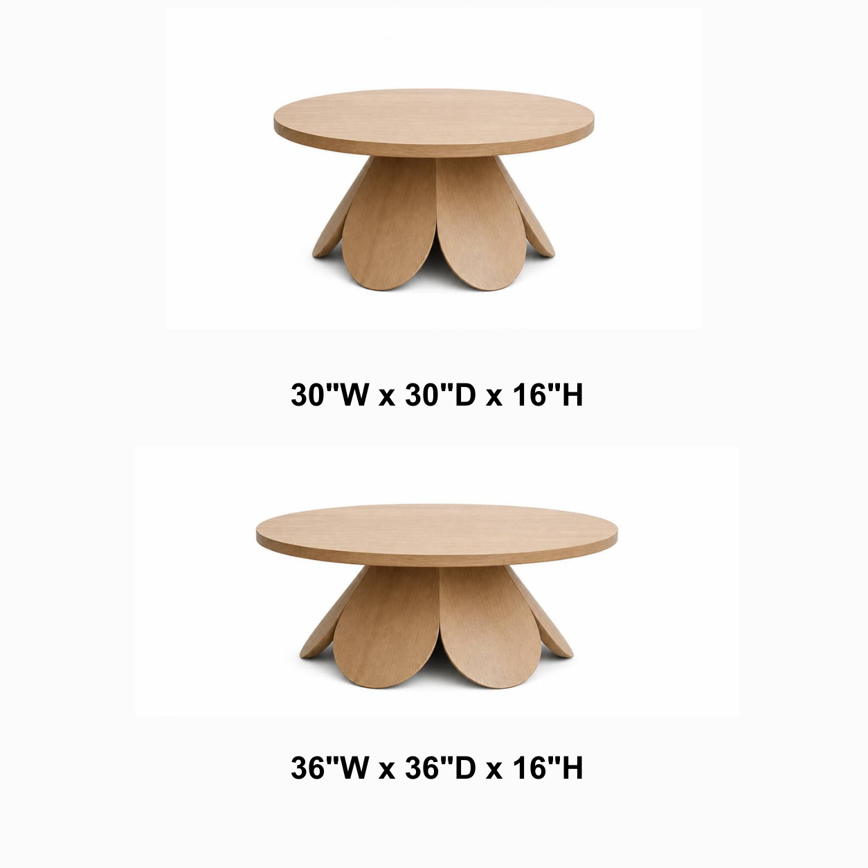 Mael Aesthetic Solid Wood Coffee Table For Living Room