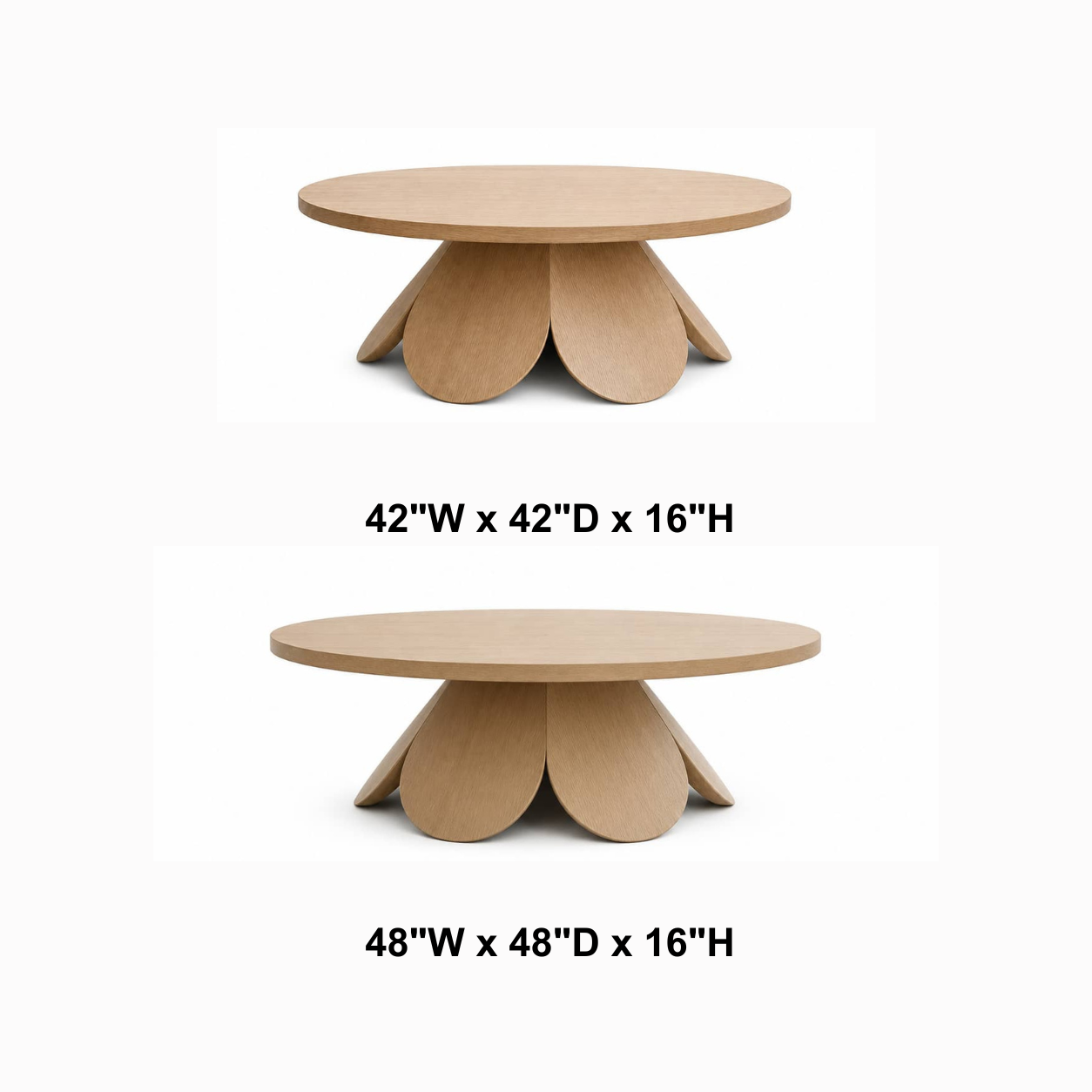 Mael Aesthetic Solid Wood Coffee Table For Living Room