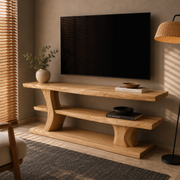 Minaro Sleek Solid Wood TV Console For Living Room